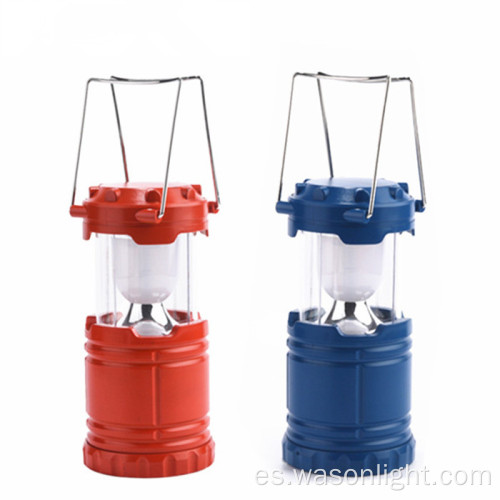 Luz de colorida LED LED de la batería emergente de la marca de marca para la marca para caminar Fold Camping Lantern